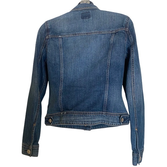AMERICAN EAGLE Blue Denim Trucker Jean Jacket Small - Picture 3 of 14